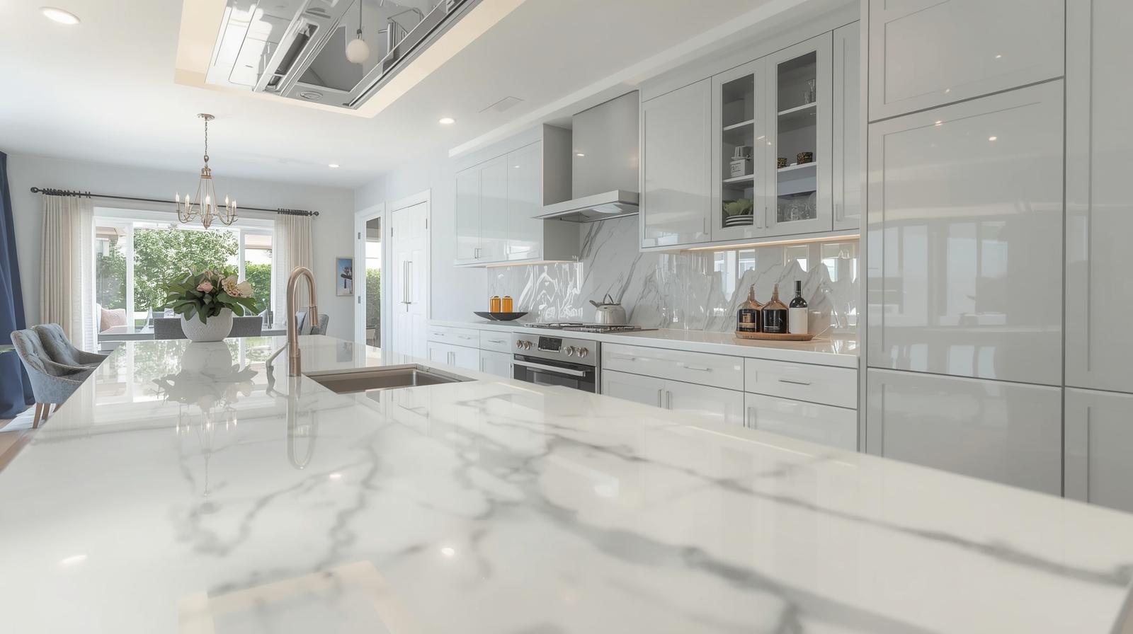 Neutral kitchen staging ideas for selling a home in East Atlanta